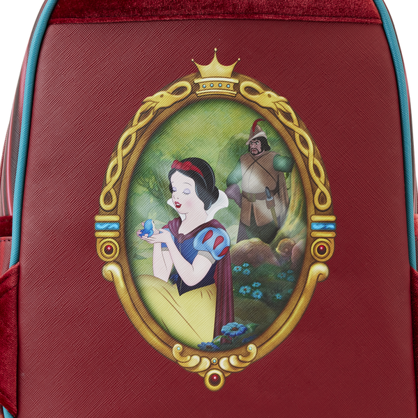 Loungefly! Leather: Disney Snow White Evil Queen Throne Mini Backpack