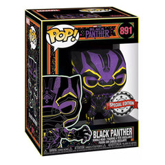 Pop! & Tee: Marvel Blacklight- Black Panther (L)