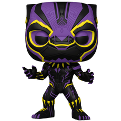 Pop! & Tee: Marvel Blacklight- Black Panther (L)