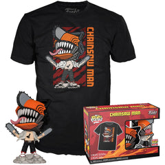 Pop! & Tee: Animation - Chainsaw Man Leaping (XL)