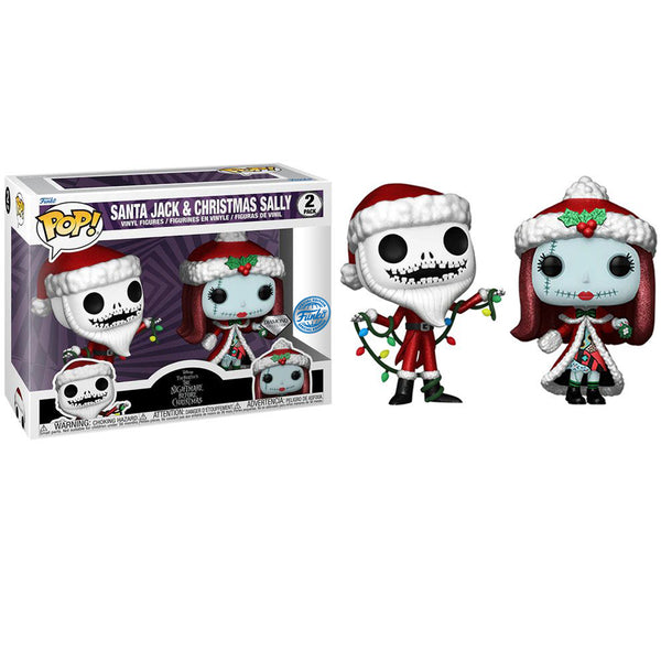 Pop! Disney: The Nightmare Before Christmas 30th - Jack and Sally (DGLT) 2pk (Exc)