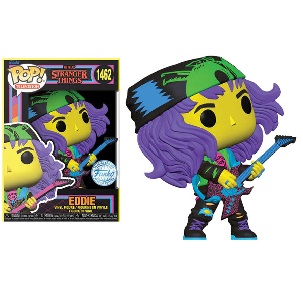 Pop! Tv: Stranger Things S4 - Hunter Eddie with Guitar (BLKLT)(Exc)
