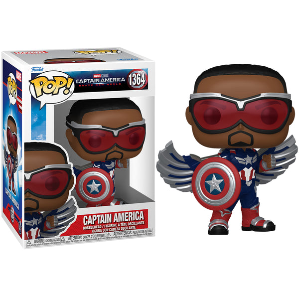 Pop! Marvel: Captain America Brave New World - Captain America(Sam Wilson)