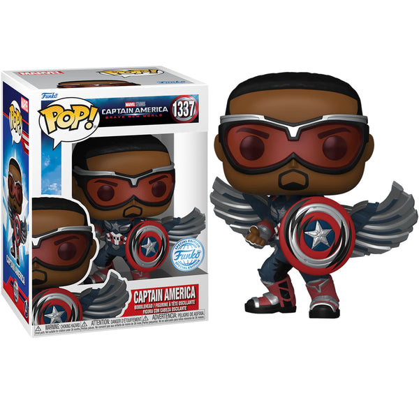 Pop! Marvel: Captain America Brave New World - Captain America (Retro Comic Deco)(Exc)