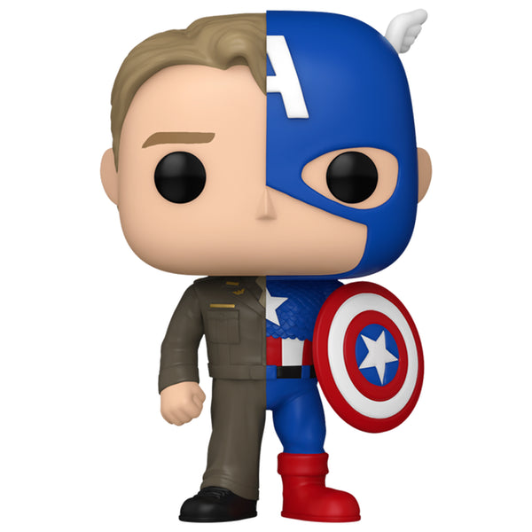 Pop! Marvel: Split - Captain A/Steve R