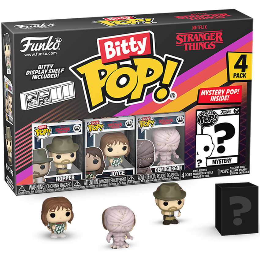 Bitty Pop! Tv: Stranger Things - Hopper 4pk - Fandom