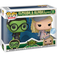 Pop! Movies: Wicked - Elphaba and Glinda in Shiz Uniform 2pk (Exc)