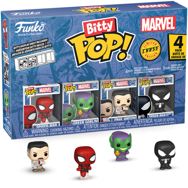 Bitty Pop! Marvel: Spider-Man - Spider-Man 4pk