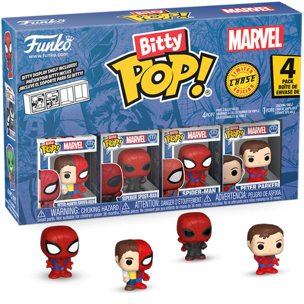 Bitty Pop! Marvel: Spider-Man - Parker Split 4pk