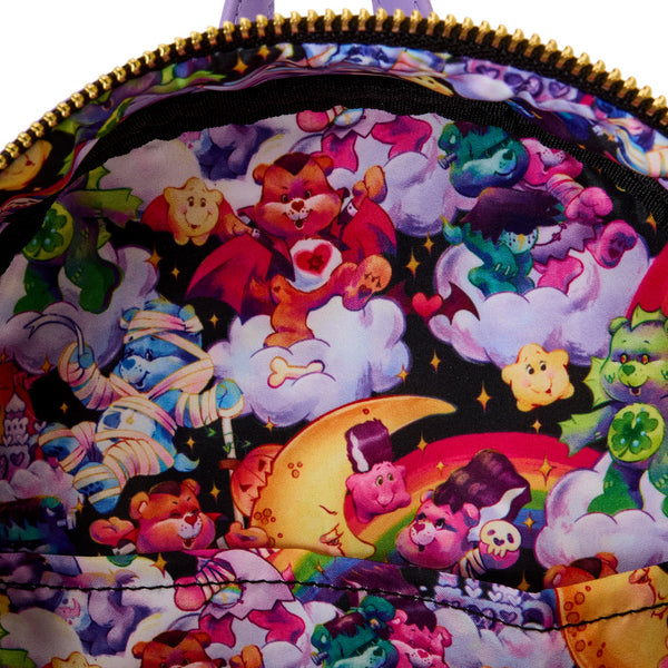 Loungefly! Leather: Carebears X Universal Monsters Scary Dreams Mini Backpack