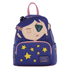Loungefly! Leather: Laika Coraline Stars Cosplay Mini Backpack