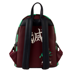 Loungefly! Leather: Aniplex Inc Demon Slayer Tanjiro Kamado Outfit Mini Backpack
