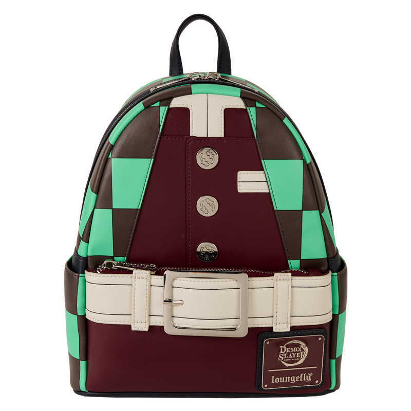 Loungefly! Leather: Aniplex Inc Demon Slayer Tanjiro Kamado Outfit Mini Backpack