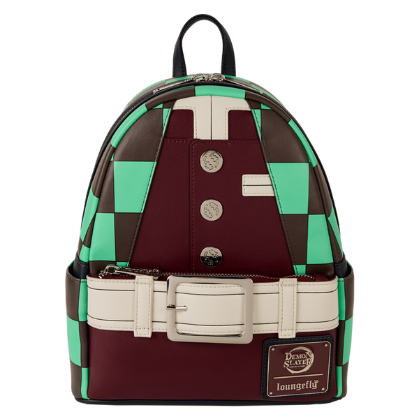 Loungefly! Leather: Aniplex Inc Demon Slayer Tanjiro Kamado Outfit Mini Backpack