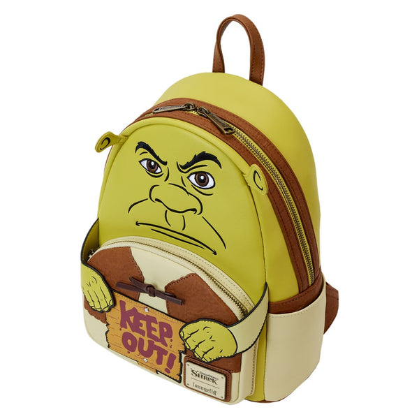 Loungefly! Leather: Dreamworks Shrek Keep Out Cosplay Mini Backpack ...
