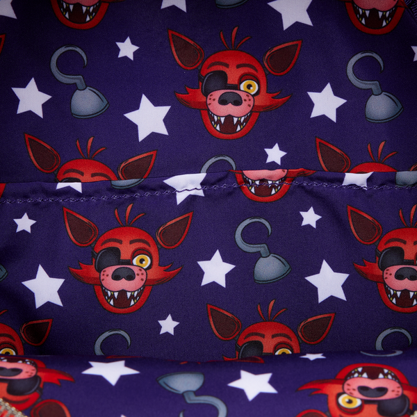 Loungefly! Leather: NYCC Five Nights At Freddy'S Foxy Mini Backpack