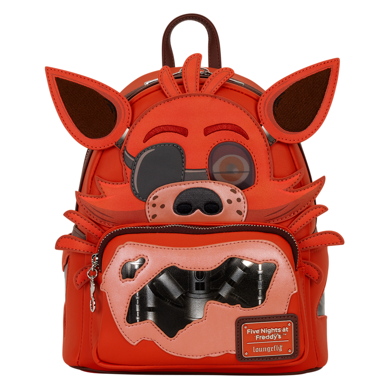 Loungefly! Leather: NYCC Five Nights At Freddy'S Foxy Mini Backpack