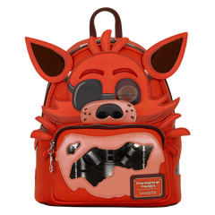 Loungefly! Leather: NYCC Five Nights At Freddy'S Foxy Mini Backpack