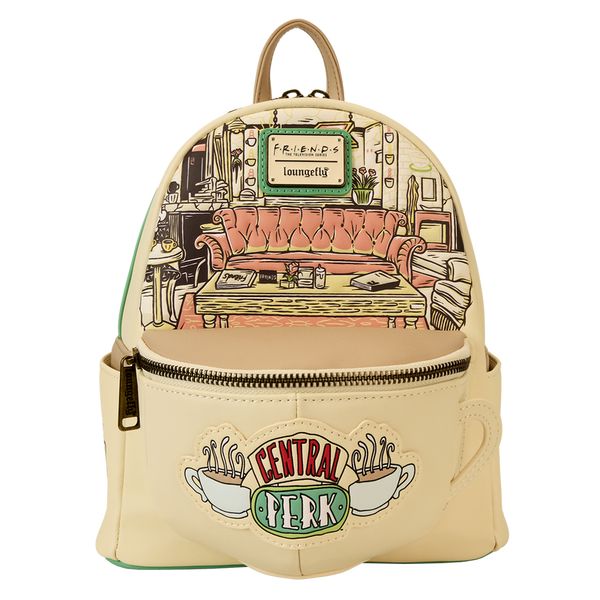 Loungefly! Leather: Friends Central Perk Mini Backpack