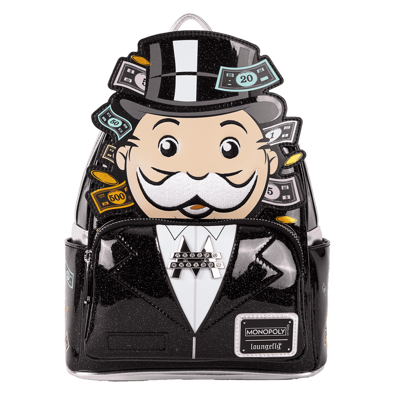 Loungefly! Leather: Hasbro Monopoly Pennybags Mini Backpack