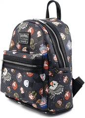 Loungefly! Leather: Harry Potter Chibi Char All-over-print Mini Backpack