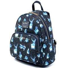 Loungefly! Leather: Harry Potter Patronus All-over-print Mini Backpack