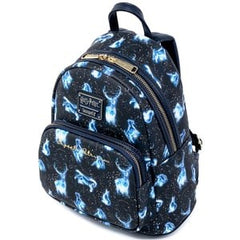 Loungefly! Leather: Harry Potter Patronus All-over-print Mini Backpack