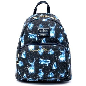 Loungefly! Leather: Harry Potter Patronus All-over-print Mini Backpack