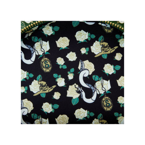 Loungefly! Leather: Harry Potter Slytherin House Tattoo Mini Backpack