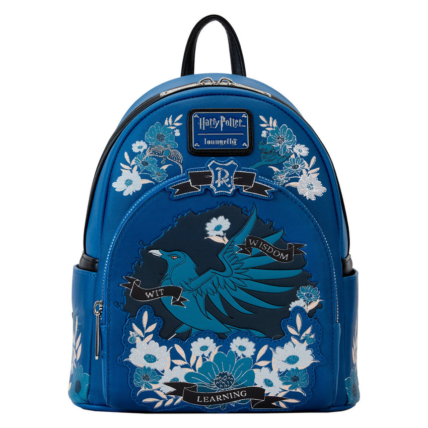 Loungefly! Leather: Harry Potter Ravenclaw House Tattoo Mini Backpack