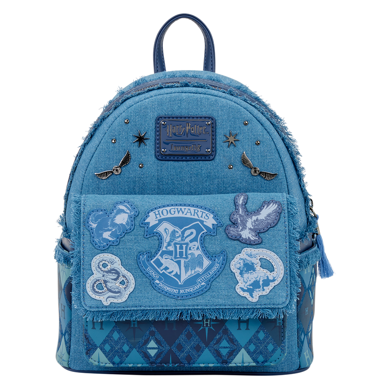 Loungefly! Leather: Warner Brothers Harry Potter Denim Mini Backpack