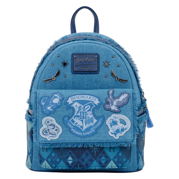 Loungefly! Leather: Warner Brothers Harry Potter Denim Mini Backpack
