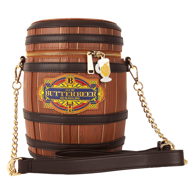 Loungefly! Tote: Harry Potter Butter Beer Barrel Crossbody Bag