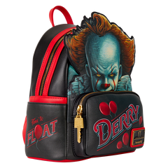 Loungefly! Leather: Warner Brothers It Pennywise Mini Backpack