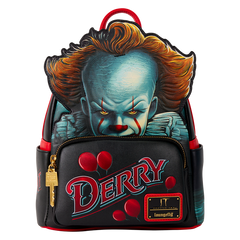 Loungefly! Leather: Warner Brothers It Pennywise Mini Backpack