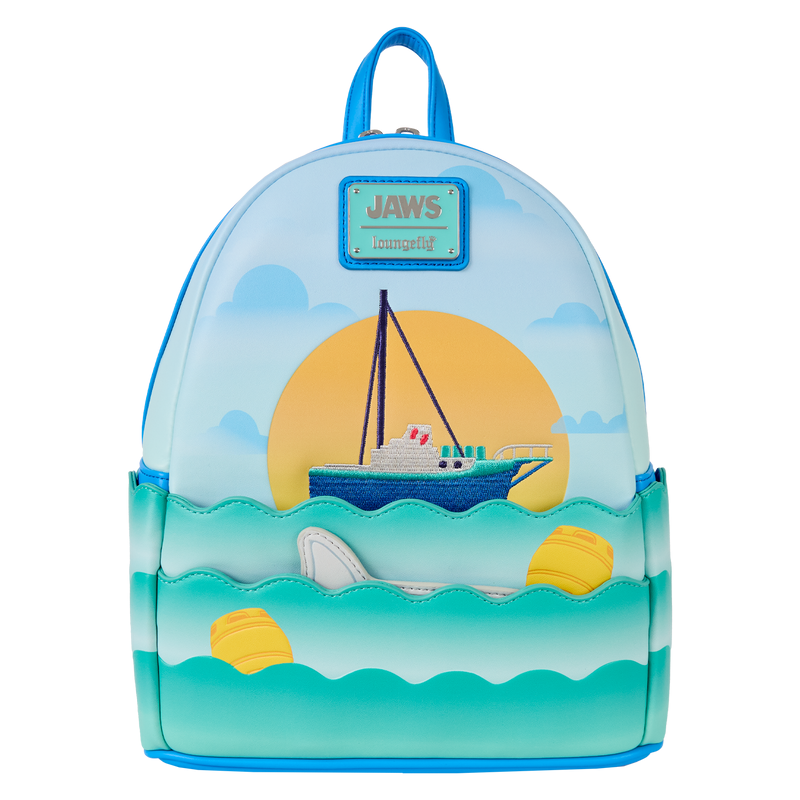 Loungefly! Leather: Universal Jaws Mini Backpack