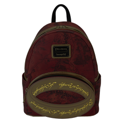 Loungefly! Leather: The Lord Of The Rings The One Ring Mini Backpack