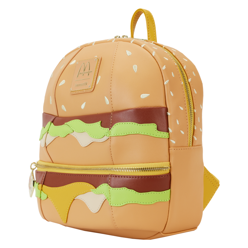 Loungefly! Leather: McDonalds Big Mac Mini Backpack