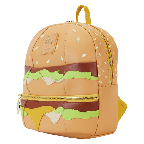 Loungefly! Leather: McDonalds Big Mac Mini Backpack