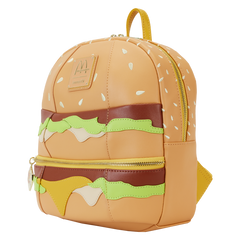 Loungefly! Leather: McDonalds Big Mac Mini Backpack