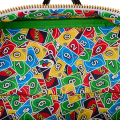 Loungefly! Leather: Mattel Uno Reverse Card Mini Backpack