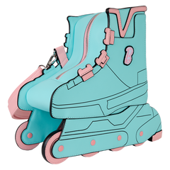 Loungefly! Leather: Mattel Classic Barbie Figural Skate Crossbody