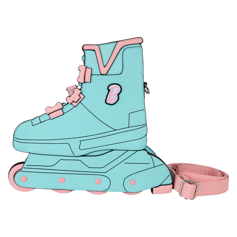 Loungefly! Leather: Mattel Classic Barbie Figural Skate Crossbody