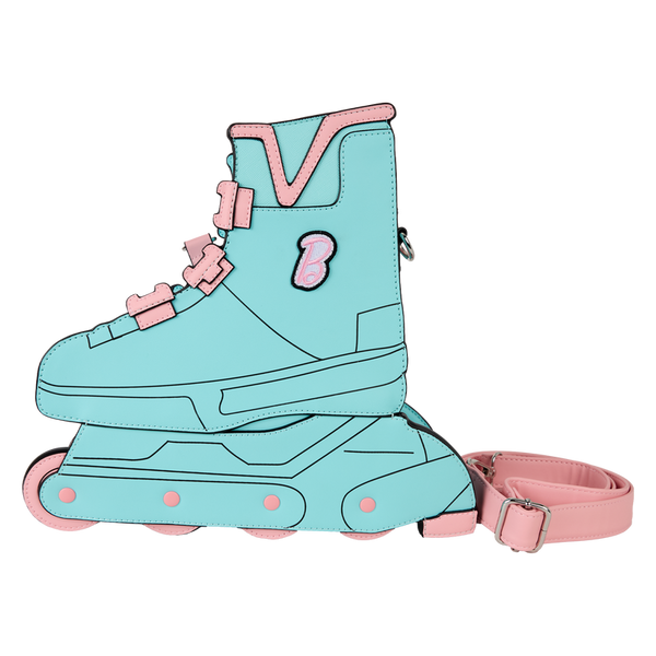 Loungefly! Leather: Mattel Classic Barbie Figural Skate Crossbody