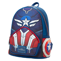 Loungefly! Leather: Marvel Captain America Brave New World Cosplay Mini Backpack