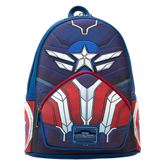 Loungefly! Leather: Marvel Captain America Brave New World Cosplay Mini Backpack