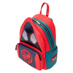 Loungefly! Leather: Marvel Spiderverse Miles Morales Hoody Cosplay Mini Backpack