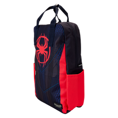 Loungefly! Nylon: Marvel Spiderverse Miles Morales Suit Full Size Nylon Backpack