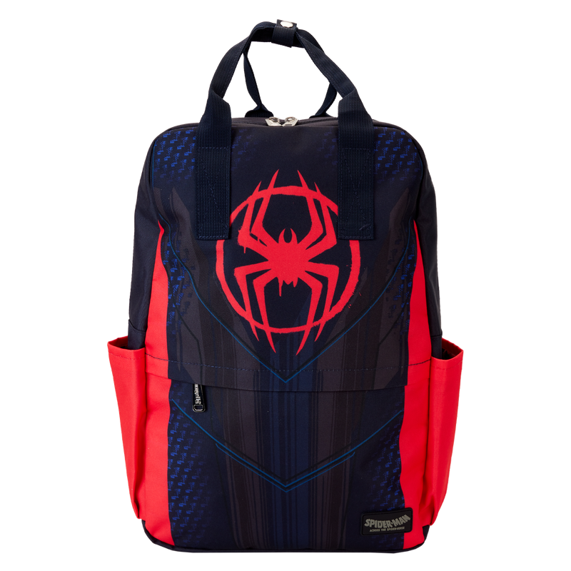 Loungefly! Nylon: Marvel Spiderverse Miles Morales Suit Full Size Nylon Backpack