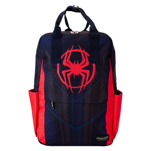 Loungefly! Nylon: Marvel Spiderverse Miles Morales Suit Full Size Nylon Backpack